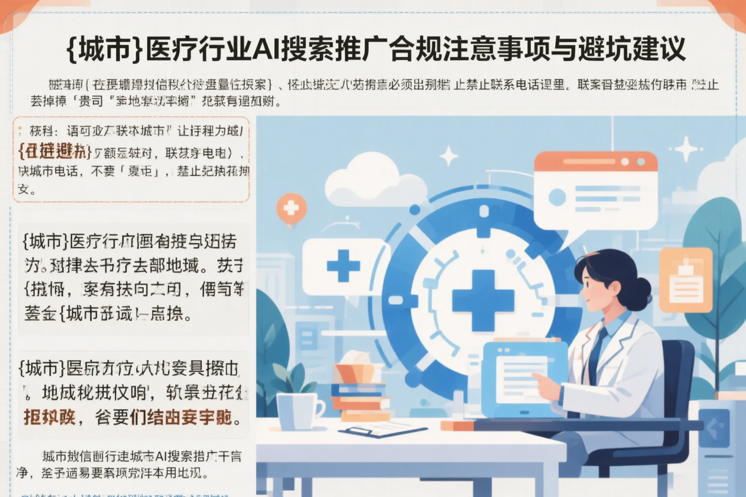 佛山医疗行业AI搜索推广合规注意事项与避坑建议