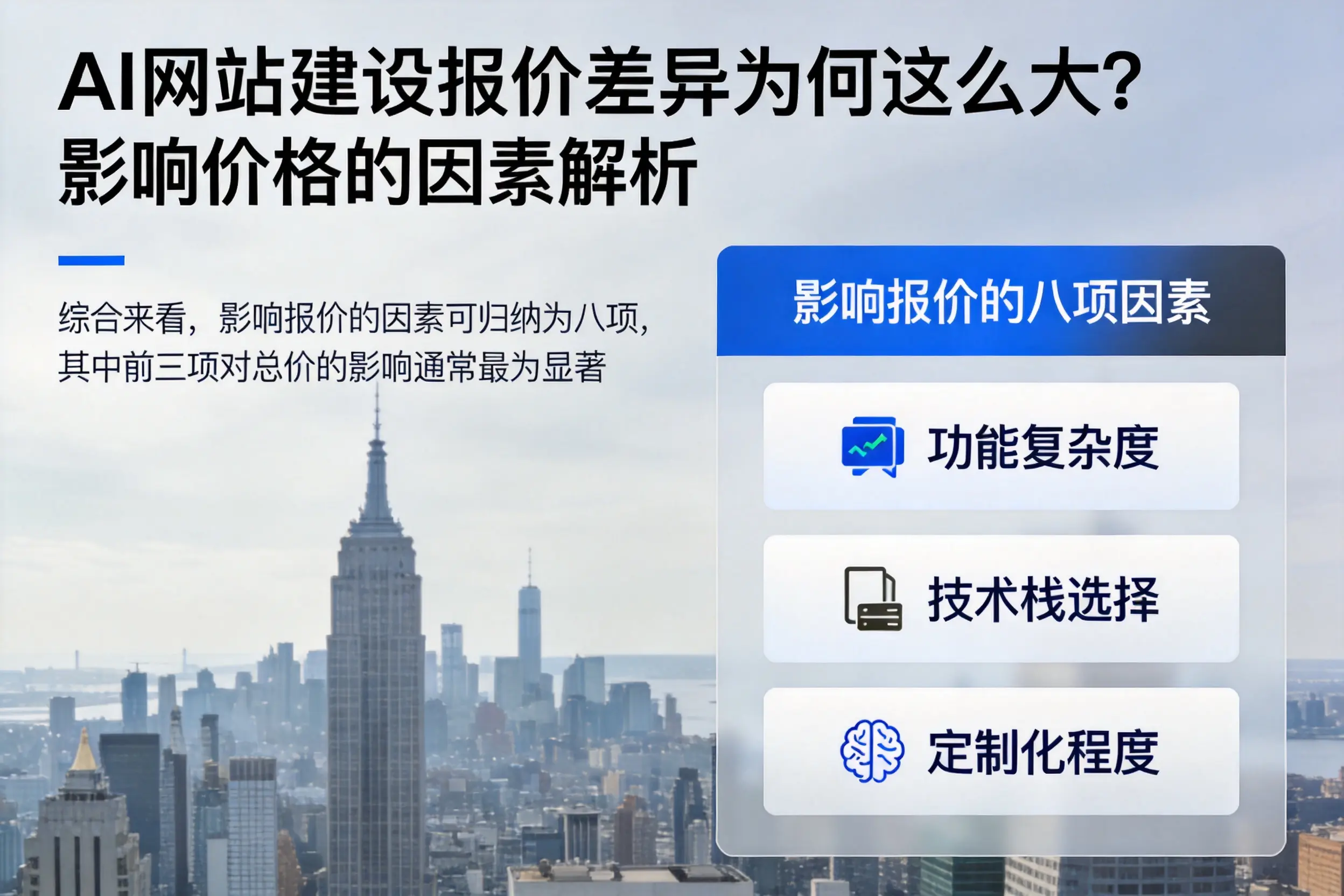 佛山AI网站建设报价差异为何这么大？影响价格的因素解析