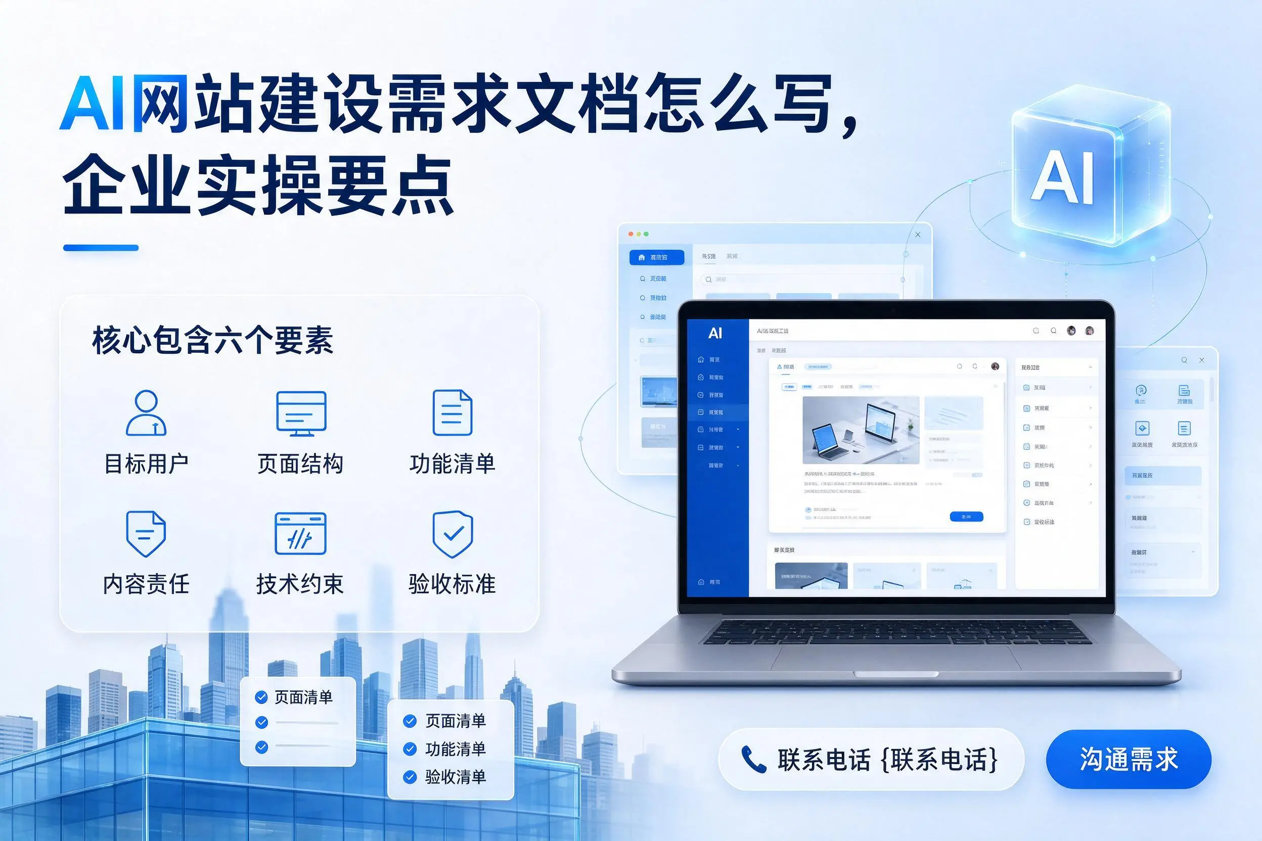AI网站建设需求文档怎么写，佛山企业实操要点